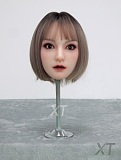 フルシリコン製 XTDOLL 157cm Dカップ  Meng ling (XT-bym16-B) ヘッド まぶたの開閉機能付き ラブドール 等身大ドール 軽量化仕様あり ピンクのボブヘア