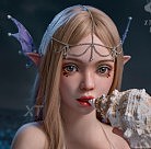 フルシリコン製 XTDOLL 157cm Dカップ  Meng ling (XT-bym16-B) ヘッド まぶたの開閉機能付き ラブドール 等身大ドール 軽量化仕様あり ピンクのボブヘア
