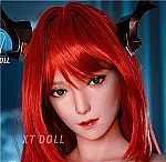 フルシリコン製 XTDOLL 157cm Dカップ  Meng ling (XT-bym16-B) ヘッド まぶたの開閉機能付き ラブドール 等身大ドール 軽量化仕様あり ピンクのボブヘア
