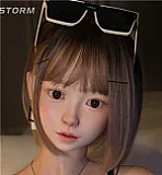 フルシリコン製 XTDOLL 157cm Dカップ  Meng ling (XT-bym16-B) ヘッド まぶたの開閉機能付き ラブドール 等身大ドール 軽量化仕様あり ピンクのボブヘア