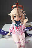 Otaku Doll ミニドール アニメ顔 派蒙パイモン 65cm PVCヘッド+シリコンボディ 収納が便利 セックスフィギュア 小さいラブドール