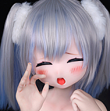 MOZU DOLL 130cm 苗苗（Miaomiao）ヘッド バスト大 ビニール製頭部＋TPE製 ボディ 肌色＆眼球色＆メイク＆ウィッグ＆衣装は宣材写真と同じ ライトグリーンのストライプシャツ