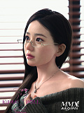 MMXDOLL（木木夕）153cm Cカップ 夢涵（Menghan）ヘッド シームレスドール リアル製メイク シリコン製リアルドール 等身大ドール エレガント系