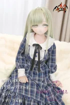 MOZU DOLL 115cm バスト小 沐子ちゃん ビニール製頭部+TPE製ボディ 肌色＆眼球色＆メイク＆ウィッグ＆衣装は宣材写真と同じ