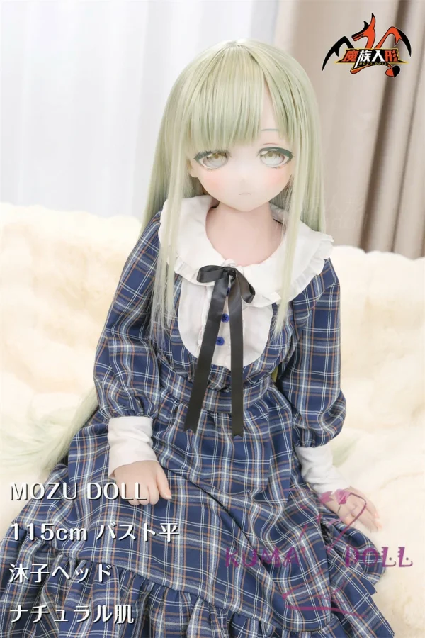 MOZU DOLL 115cm バスト小 沐子ちゃん ビニール製頭部+TPE製ボディ 肌色＆眼球色＆メイク＆ウィッグ＆衣装は宣材写真と同じ