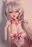 シルバーピンクの髪 リアルドール