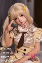 SHEDOLL 148cm Dカップ 熙熙2.0（Xixi） ヘッド ラブドール  TPE材質など選択可 掲載画像はフルシリコ製 優しい雰囲気のスイートガール