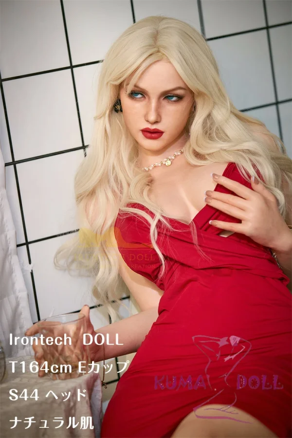 フルシリコン製 巨乳ラブドール Irontech Doll (肌テクスチャ) T164cm Eカップ S44ヘッド 金髪 高級感あふれる欧米風ダッチワイフ