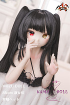 MOZU DOLL 新作 85cm 淑女体 バスト大  梦姬（Mengji） オッドアイ ソフトビニール製頭部 TPE製ボディ 肌色＆眼球色＆メイク＆ウィッグは宣材写真と同じ  6kg