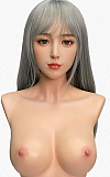 Doll senior 等身大ドール 168cm Fカップ W02 Bonnieヘッド フルシリコンヘッド TPE材質 ボディー 材質選択可能 ファー付きレザージャケット