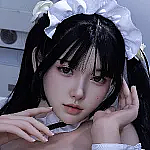 リアル皮膚メイク付き 爆乳 フルシリコン製 FUDOLL 157cm Iカップ  柳无霜（Liuwushuang）#000ヘッド 知的な雰囲気漂うラブドール
