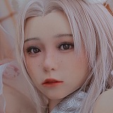 Jiusheng Doll 148cm Bカップ YOYO #81B 軟性シリコンヘッド 欧米風 掲載画像はフルシリコン製+オーラル機能+口開閉機能あり+模擬口腔付き ラブドール ダッチワイフ