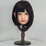 J-cute 137cm バスト平 AGD19 萌咲（もえ）ヘッド  LL団 ラブドール 髪の毛植毛 青いレースのドレス フルシリコン製 リアルドール