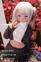 MOZU DOLL 新作 85cm バスト小  Seven小七ちゃん 6kg ソフトビニール製頭部 TPE製ボディ 肌色＆眼球色＆メイク＆ウィッグ＆衣装は宣材写真と同じ 軽量化で収納しやい フィギュア