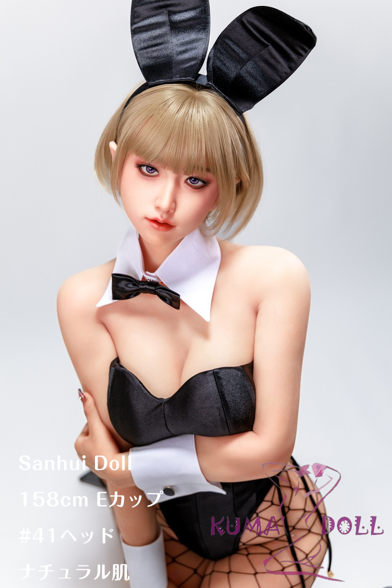 リアルスキンシリーズ Sanhui Doll 皮膚メイク付き 最新作 158cm Eカップ #41彩月フルシリコン製ラブドール フェイシャルEX機能選択可 バニーガール