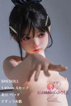 SHEDOLL 140cm Aカップ 北栀（Beizhi）ヘッド  掲載画像はフルシリコン製 可愛い系ラブドール 丸子頭  純欲系フェイス 高クオリティ版塗装加工選択可