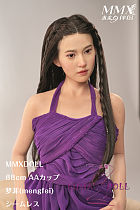 MMXDOLL（木木夕）88cm AAカップ 梦菲(mengfei)ヘッド シームレスドール 職人Real系メイク シリコン製リアルドール 等身大ドール 大人びた雰囲気が魅力
