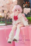 MOZU DOLL 65cm 珊瑚ちゃん ソフトビニール製頭部 シリコン製 ボディ 肌色＆眼球色＆メイク＆ウィッグ＆衣装は宣材写真と同じ  3.5kg ミニフィギュア