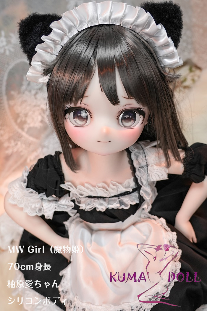 MW Girl（魔物姫）ミニドール 70cm 柚原爱ちゃん 萌え系少女 ソフトビニール製頭部 シリコン製ボディ 肌色＆眼球色＆メイク＆ウィッグ＆衣装は宣材写真と同じ