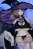 MW Girl（魔物姫）138cm 爆乳 塔塔莉ヘッド アニメドール シリコン頭部+TPE製ボディ 肌色＆眼球色＆メイク＆ウィッグは宣材写真と同じ 魔女風コスチューム