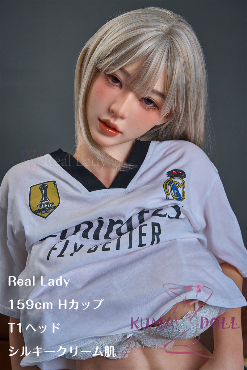 超擬真の肌テクスチャ フルシリコン製 Real Lady 159cm Hカップ T1ヘッド 等身大リアルドール スポーティースタイル