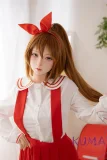 背帯スカートを着たラブドール