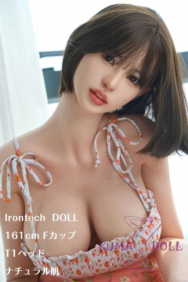 Irontech Doll 161cm 新ボディ Fカップ T1ヘッド 超乳  等身大ドール フルシリコ 癒し系ラブドール 花柄のキャミソールトップス
