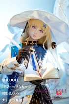 SHEDOLL 新作 152cm-2 AAカップ  熙熙2.0（nanxi）ヘッド 純白の魔法使い風 「鳴潮」の人気キャラ「フィービー」 ボディ材質選択可
