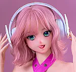 Sino Doll 戦闘機 70cm Lカップトルソー 爆乳 S60凛夭夭(Linyaoyao)ヘッド フルシリコン製ラブドール ピンクレースの姫系ドレス