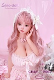 Sino Doll 戦闘機 70cm Lカップトルソー 爆乳 S60凛夭夭(Linyaoyao)ヘッド フルシリコン製ラブドール ピンクレースの姫系ドレス