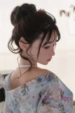 TOP-CYDOLL フルシリコン製 157cm Dカップ Noaヘッド 和風ラブドール 濡れ髪リアル皮膚メイク選択可能