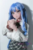 【8/31迄 12%OFF実施中！カートに入れると割引後の価格をご確認いただけます】Elsa Babe 148cm M  AHR016 中野花澄 二次元 アニメドール フルシリコン製 カスタマイズ可 JK制服 ブルーのロングウェーブヘア