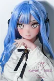 【8/31迄 12%OFF実施中！カートに入れると割引後の価格をご確認いただけます】Elsa Babe 148cm M  AHR016 中野花澄 二次元 アニメドール フルシリコン製 カスタマイズ可 JK制服 ブルーのロングウェーブヘア