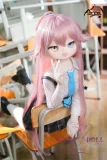 MOZU DOLL 130cm バスト小 星葉（ほしば）ちゃん ビニール製頭部+TPE製ボディ 肌色＆眼球色＆メイク＆ウィッグは宣材写真と同じ  JK制服