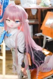 MOZU DOLL 130cm バスト小 星葉（ほしば）ちゃん ビニール製頭部+TPE製ボディ 肌色＆眼球色＆メイク＆ウィッグは宣材写真と同じ  JK制服