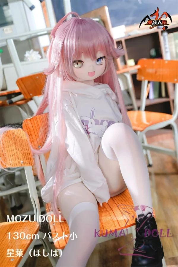MOZU DOLL 130cm バスト小 星葉（ほしば）ちゃん ビニール製頭部+TPE製ボディ 肌色＆眼球色＆メイク＆ウィッグは宣材写真と同じ ツインテール オッドアイ