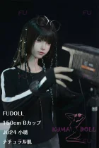 フルシリコン製 FUDOLL 150cm Bカップ J024ヘッド 小璐（xiaolu） ラブドール 高級シリコン頭部 ボディ材質及び身長など選べる 黒のストリート系ファッション