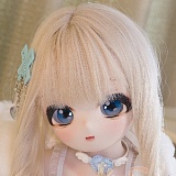 アニメドール ソフトビニール製ヘッド+TPE製ボディ WM Dolls 85cm AAカップ S003ヘッド 水色ツインテール オナホールあり