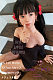フルシリコン製 My Loli Waifu 略称MLW ロリ系ラブドール 127cm Aカップ 桃momoヘッド メイク選択可能 黒のタイトワンピース