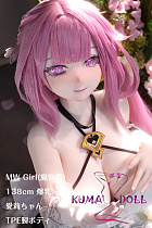 MW Girl（魔物姫）138cm 爆乳 爱莉ヘッド アニメドール ラブドール シリコン頭部+TPE製ボディ 肌色＆眼球色＆メイク＆ウィッグは宣材写真と同じ ピンク髪