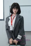 TOP-CYDOLL フルシリコン製 168cm Fカップ 静川 由里ヘッド 教師風  OL眼鏡っ娘x知的美人 高身長ラブドール 掲載画像はリアル皮膚メイク付き