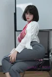TOP-CYDOLL フルシリコン製 168cm Fカップ 静川 由里ヘッド 教師風  OL眼鏡っ娘x知的美人 高身長ラブドール 掲載画像はリアル皮膚メイク付き