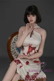 TOP-CYDOLL フルシリコン製 168cm Fカップ 静川 由里ヘッド 教師風  OL眼鏡っ娘x知的美人 高身長ラブドール 掲載画像はリアル皮膚メイク付き