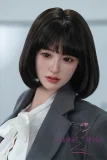 TOP-CYDOLL フルシリコン製 168cm Fカップ 静川 由里ヘッド 教師風  OL眼鏡っ娘x知的美人 高身長ラブドール 掲載画像はリアル皮膚メイク付き