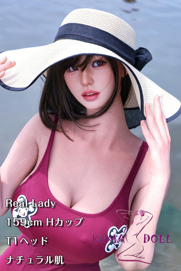 超擬真の肌テクスチャ フルシリコン製ラブドール Real Lady 159cm Hカップ T1ヘッド 等身大リアルドール 水着姿