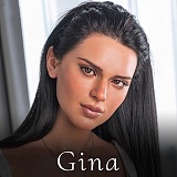 フルシリコン製 FANREAL 170cm Dカップ Ginaヘッド ラブドール 等身大ドール 欧米系 ダッチワイフ 掲載画像は口開閉付き 植髪  ネクタイx白シャツ