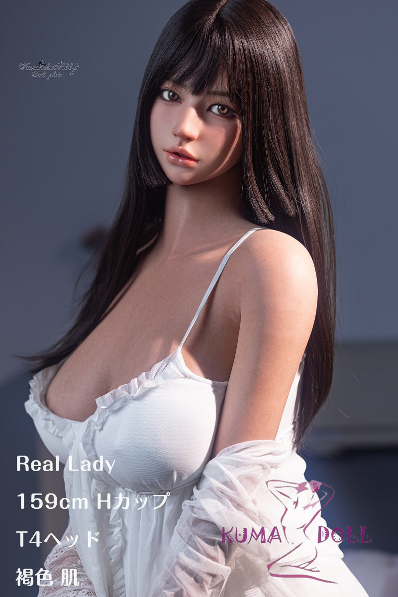 超擬真の肌テクスチャ フルシリコン製ラブドール Real Lady 159cm Hカップ T4ヘッド 等身大リアルドール 【撮影：黒猫Abby】