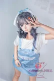 SHEDOLL 140cm Aカップ 南溪（Nanxi）ヘッド  掲載画像はフルシリコン製 妹系ラブドール 灰色のツインテールxブルーの瞳 高クオリティ版塗装加工選択可