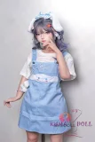 SHEDOLL 140cm Aカップ 南溪（Nanxi）ヘッド  掲載画像はフルシリコン製 妹系ラブドール 灰色のツインテールxブルーの瞳 高クオリティ版塗装加工選択可