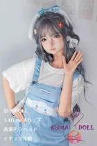 SHEDOLL 140cm Aカップ 南溪（Nanxi）ヘッド  掲載画像はフルシリコン製 妹系ラブドール 灰色のツインテールxブルーの瞳 高クオリティ版塗装加工選択可